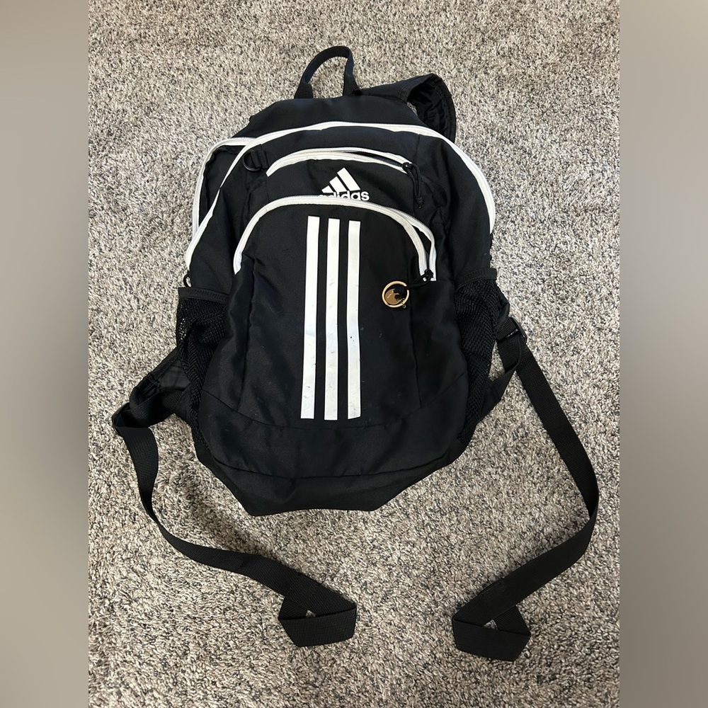 Adidas Black and White Backpack